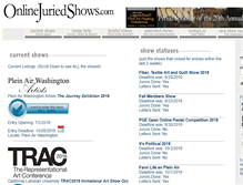 Tablet Screenshot of onlinejuriedshows.com